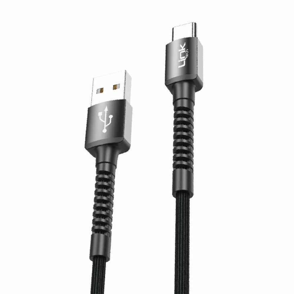 LinkTech K552 Type-C USB Metal Başlı Data/Şarj Kablosu 3A 1mt