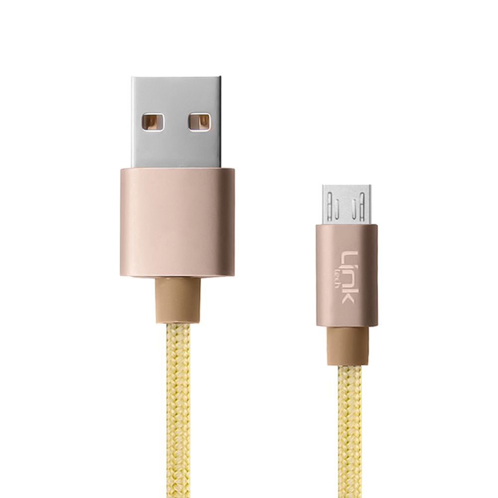 LinkTech K571 Micro USB Data/Şarj Kablosu Örgü Metal Başlı 3mt