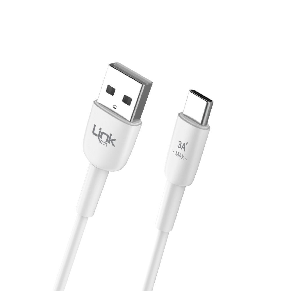 LinkTech K602 Safe USB - Type-C 3A Data ve Şarj Kablosu 1mt