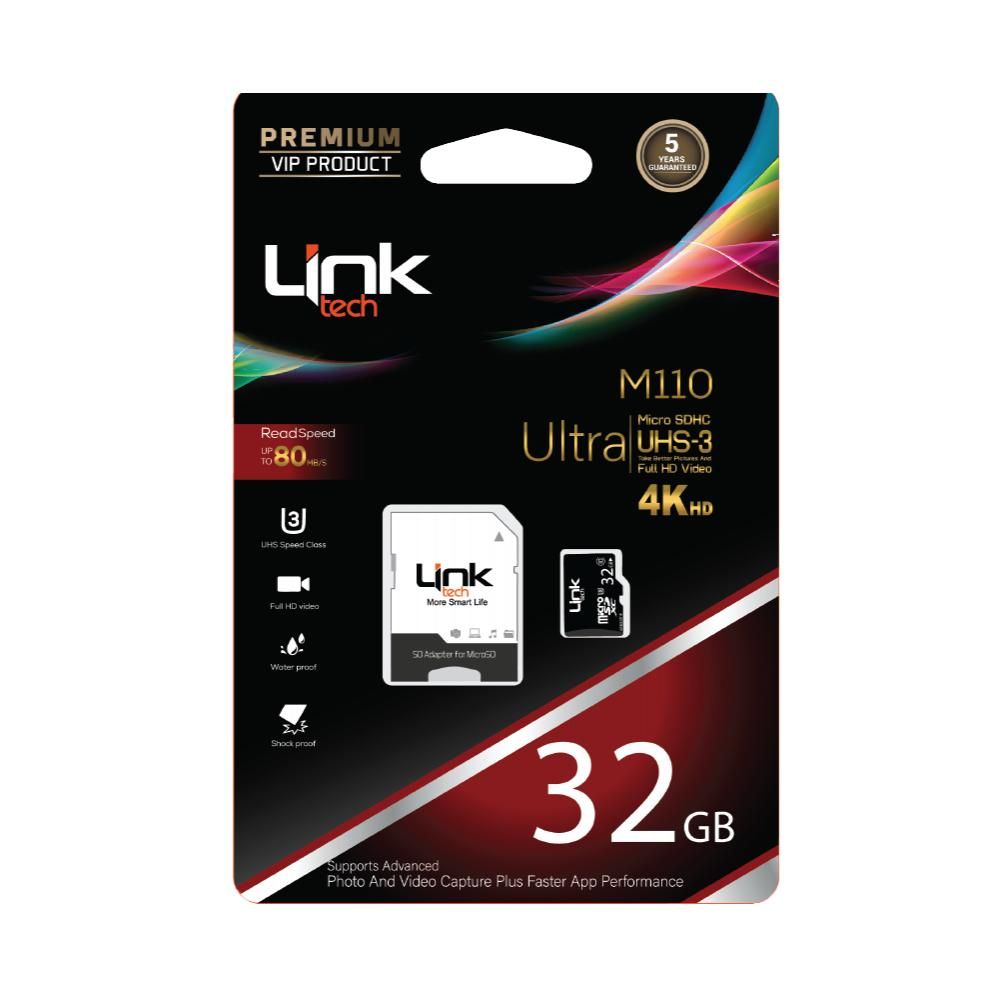 Linktech M110 Premium Micro SD Ultra HC 32GB Hafıza Kartı