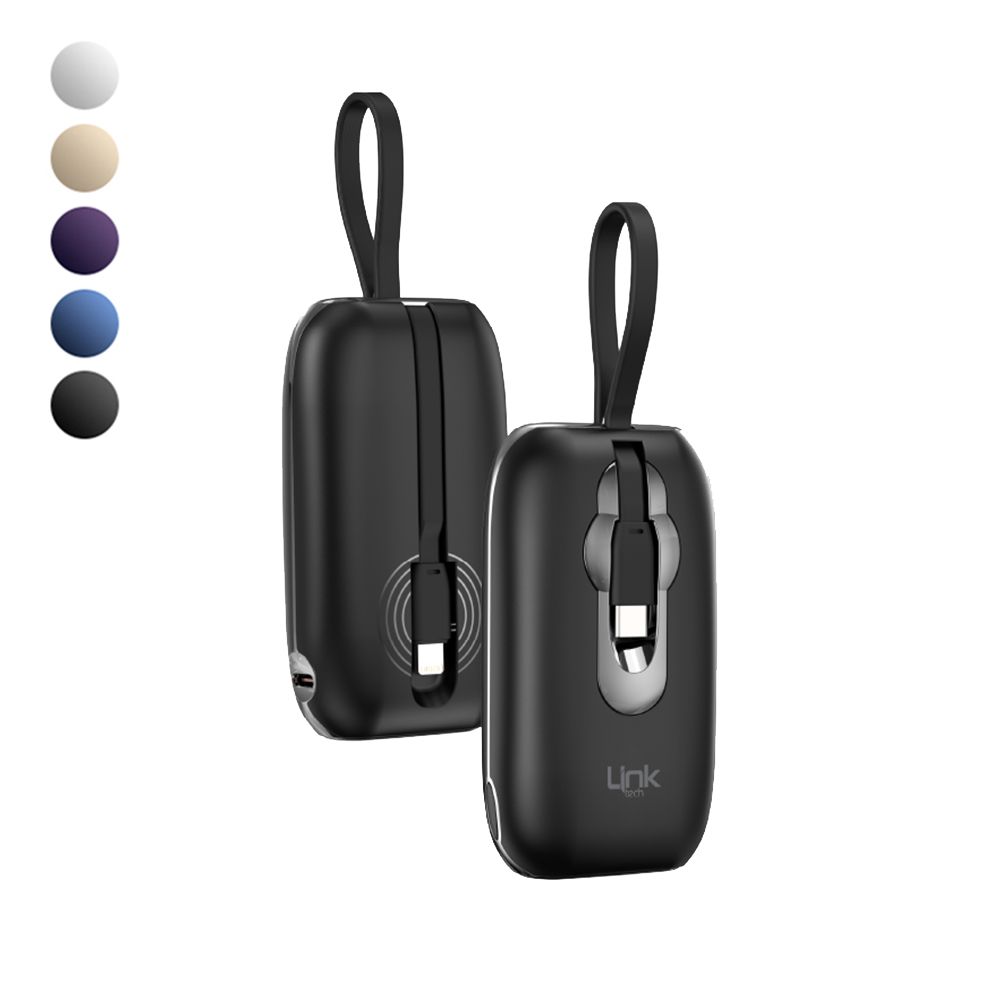 LinkTech MP09 9600 mAh Type-C / Lightning Kablolu 22.5W Powerbank PD3.0