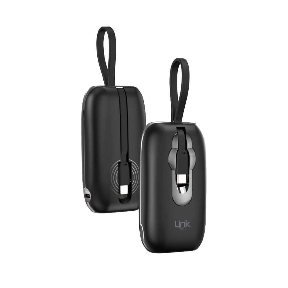 LinkTech MP09 9600 mAh Type-C / Lightning Kablolu 22.5W Powerbank PD3.0