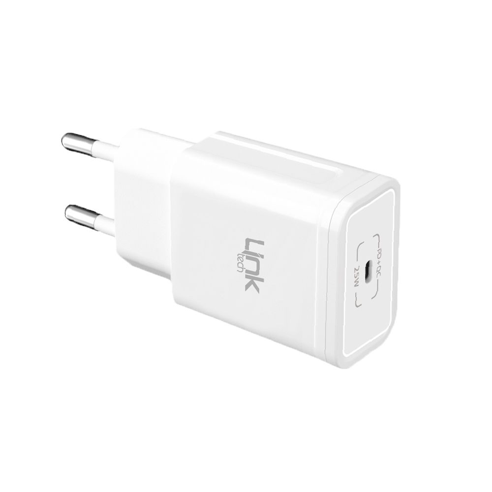 LinkTech S668 Premium 25W Type-C Süper Hızlı Şarj Adaptörü Beyaz