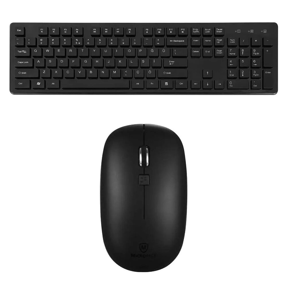 MICROPACK KM-236W iFree Pro Kablosuz 2.4GHz Türkçe Q Klavye Mouse Set