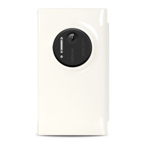 Nokia Lumia 1020 Flip Case Kılıf Beyaz