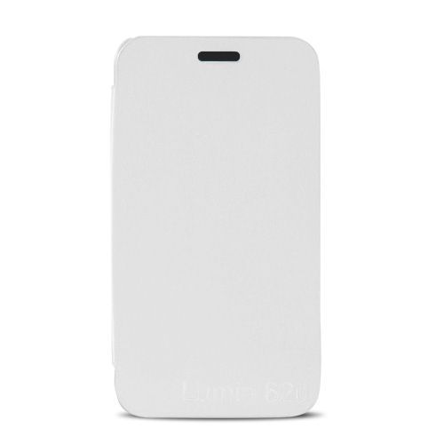 Nokia Lumia 620 Flip Case Kılıf Beyaz