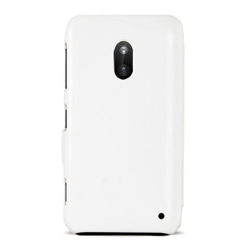 Nokia Lumia 620 Mıknatıslı Flip Case Kılıf Beyaz