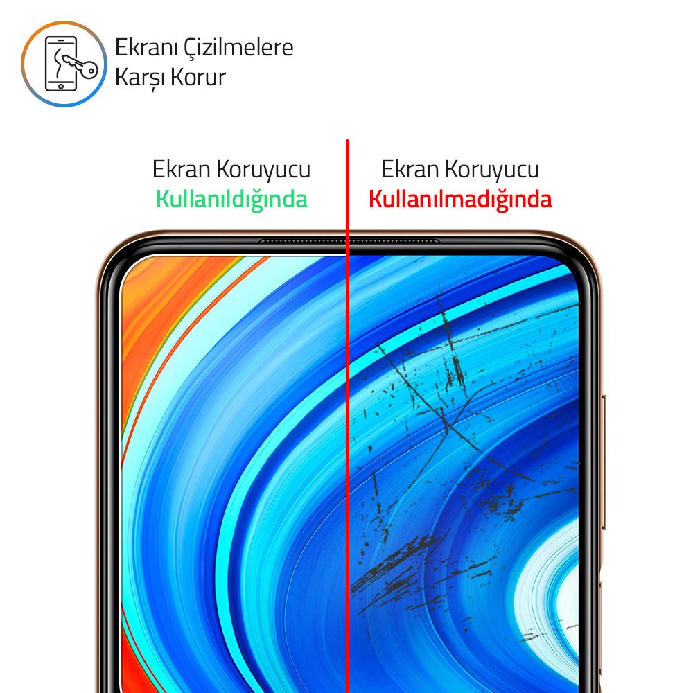 NoTech Alcatel 3X 2019 Temperli Cam Ekran Koruyucu