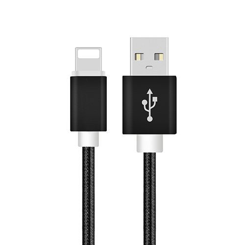 NoTech iPhone Lightning Kırılmaz USB Kablo 1.5mt Siyah