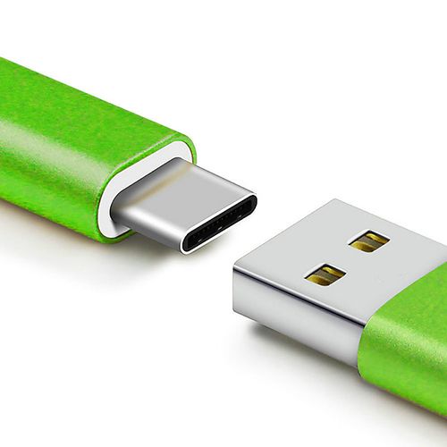 NoTech Type-C (USB-C) Kırılmaz USB Kablo 20cm Yeşil