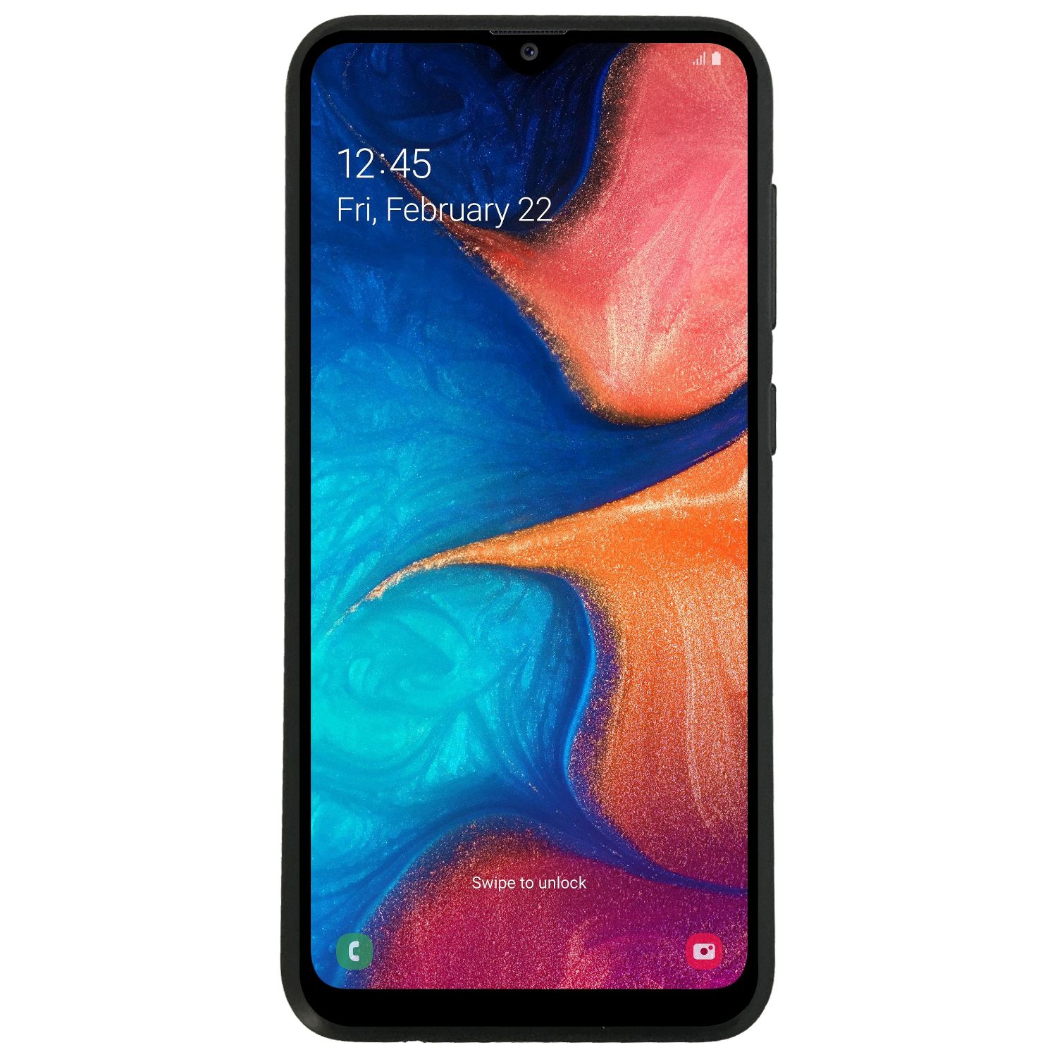 Samsung A20 (A205) / A30 (A305) New iFace Yüzük Tutuculu Arka Kapak Halka-Siyah