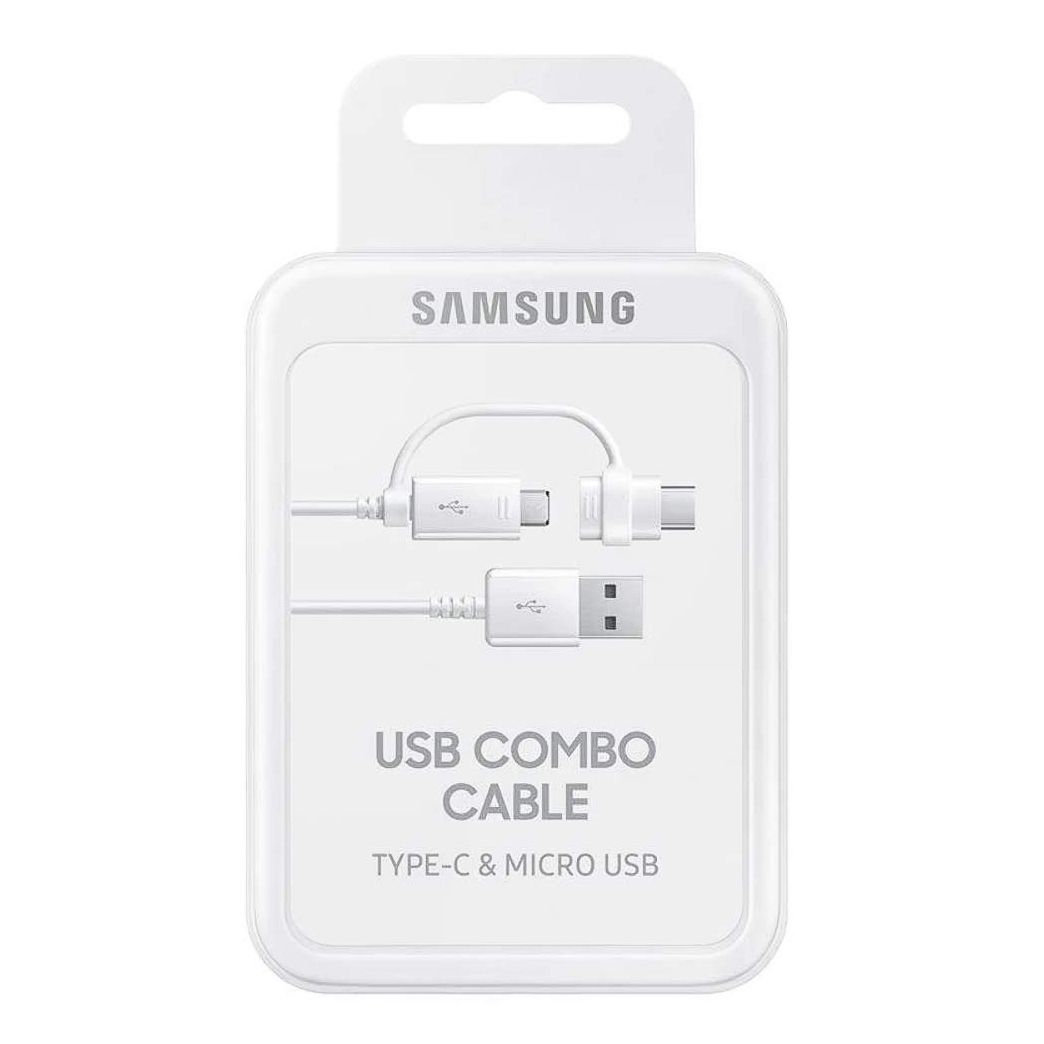 Samsung DG930D 2in1 Micro USB + Type-C Combo Kablo Beyaz EP-DG930DWEGWW