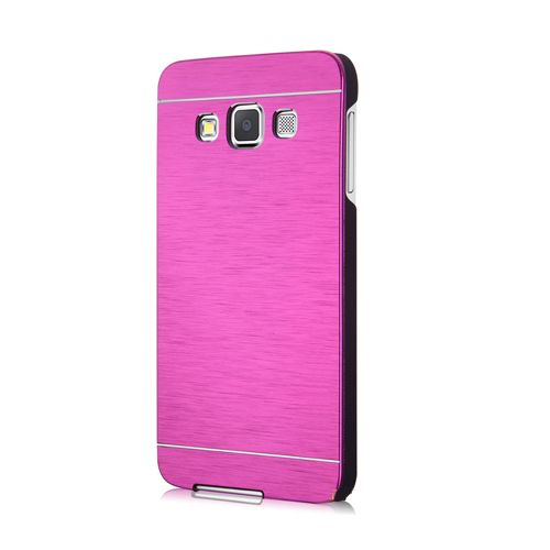 Samsung Galaxy A3 Metal Arka Kapak Motomo Pembe