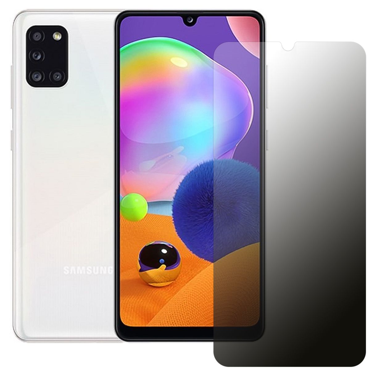 Samsung Galaxy A31 Hayalet Privacy FlexiGlass MAT Nano Ekran Koruyucu