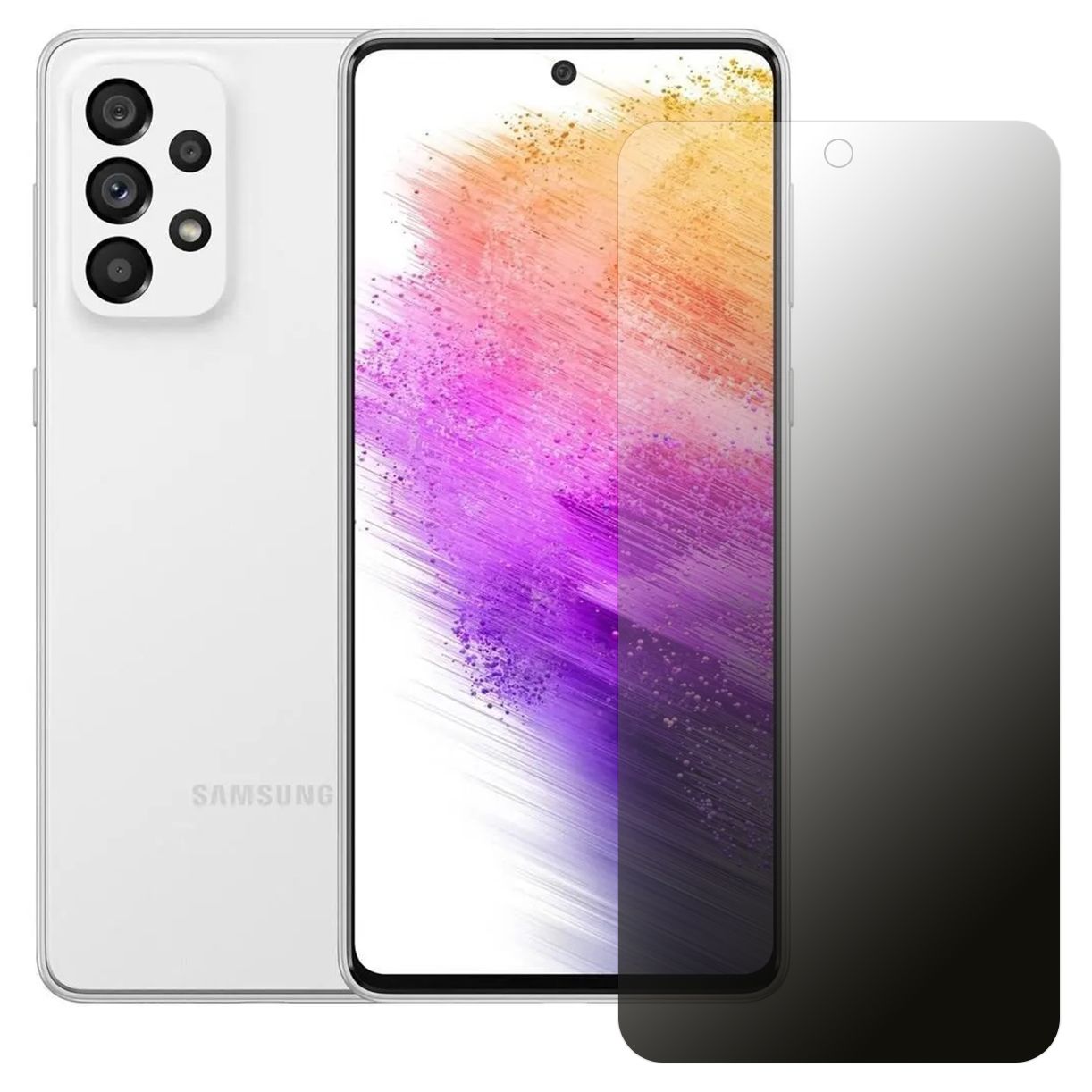 Samsung Galaxy A73 5G Hayalet Privacy FlexiGlass MAT Nano Ekran Koruyucu