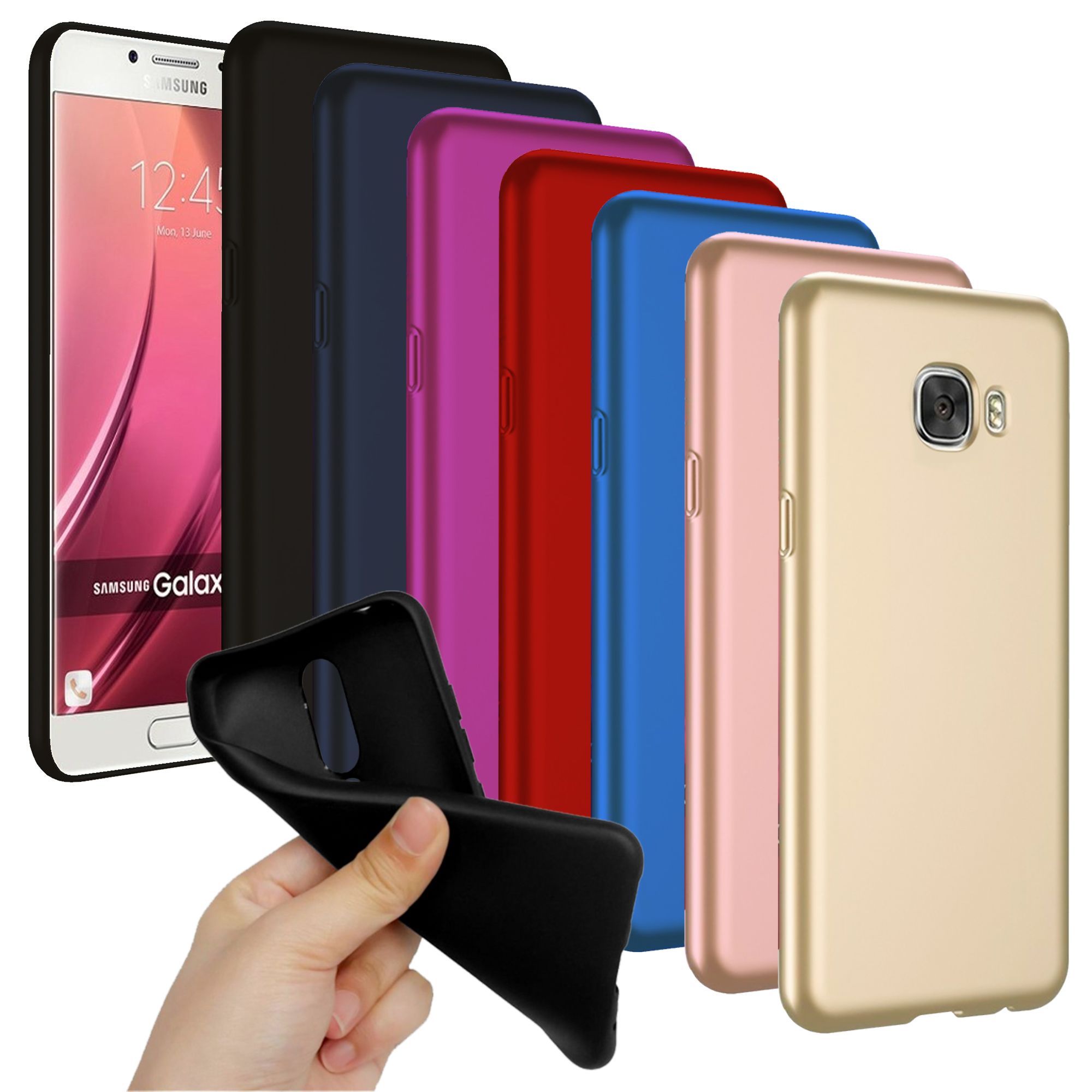 Samsung Galaxy C7 Pro (C7010) Kılıf FitCase PremiumS Silikon Arka Kapak