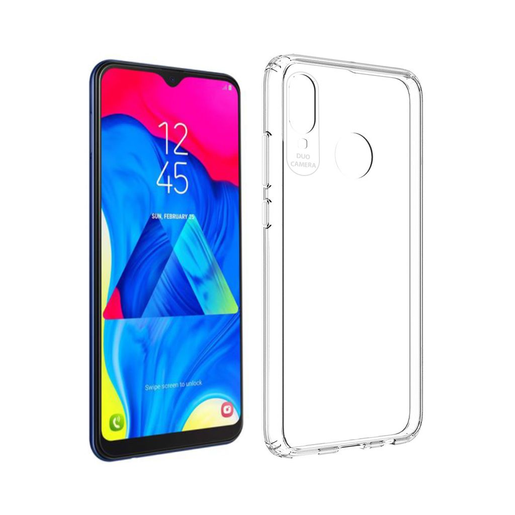 Samsung Galaxy M20 (M205) Kılıf Köşe Korumalı Şeffaf Silikon Kapak