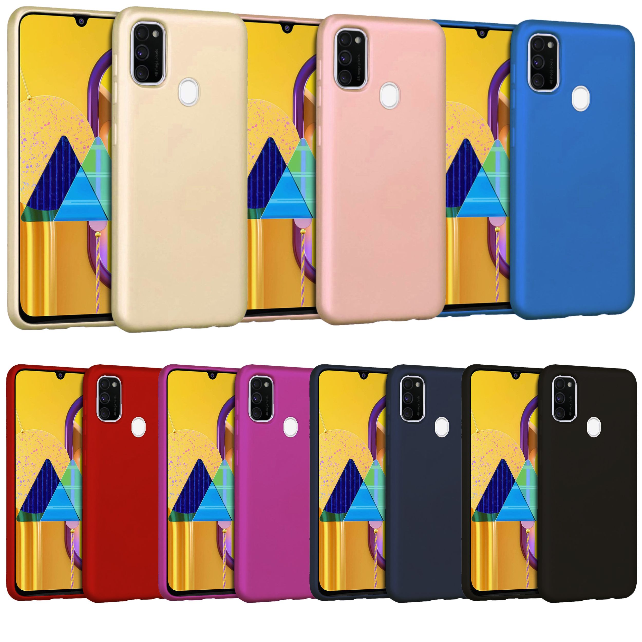 Samsung Galaxy M30s (M307) Kılıf FitCase PremiumS Silikon Arka Kapak