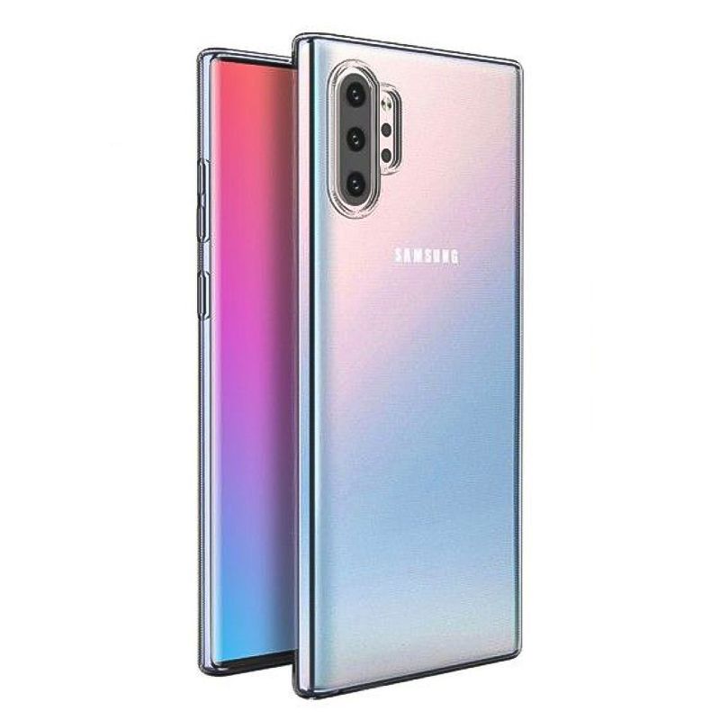 Samsung Galaxy Note 10 Plus (N975) Kılıf FitCase Toz Koruma Tıpalı Şeffaf Arka Kapak