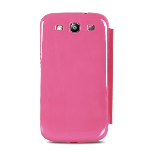 Samsung I9300 Galaxy S3 Flip Cover Kılıf Pembe