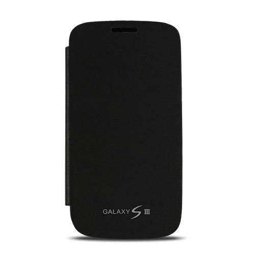 Samsung I9300 Galaxy S3 Flip Cover Kılıf Siyah