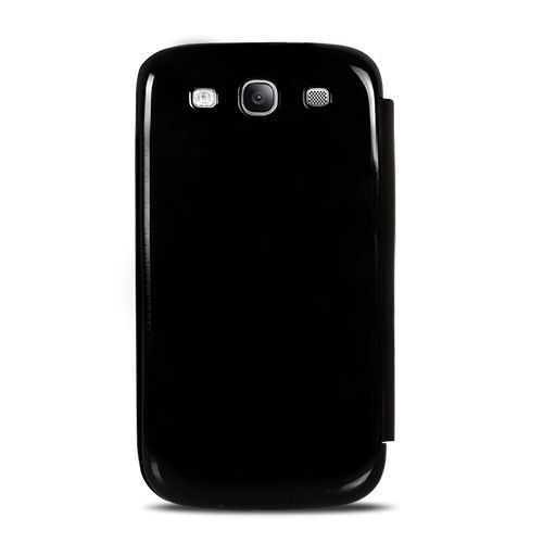 Samsung I9300 Galaxy S3 Flip Cover Kılıf Siyah