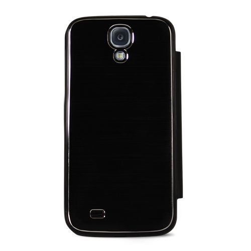 Samsung I9500 Galaxy S4 Flip Cover Kılıf Siyah