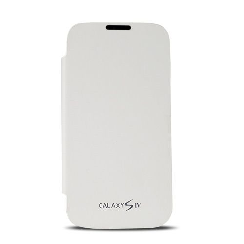 Samsung I9500 Galaxy S4 Flip Cover Kılıf Beyaz