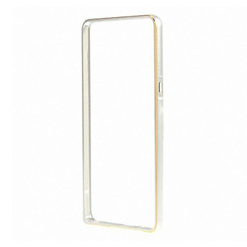 Samsung I9500 S4 0,7 mm Metal Bumper Çerçeve Kılıf Gri