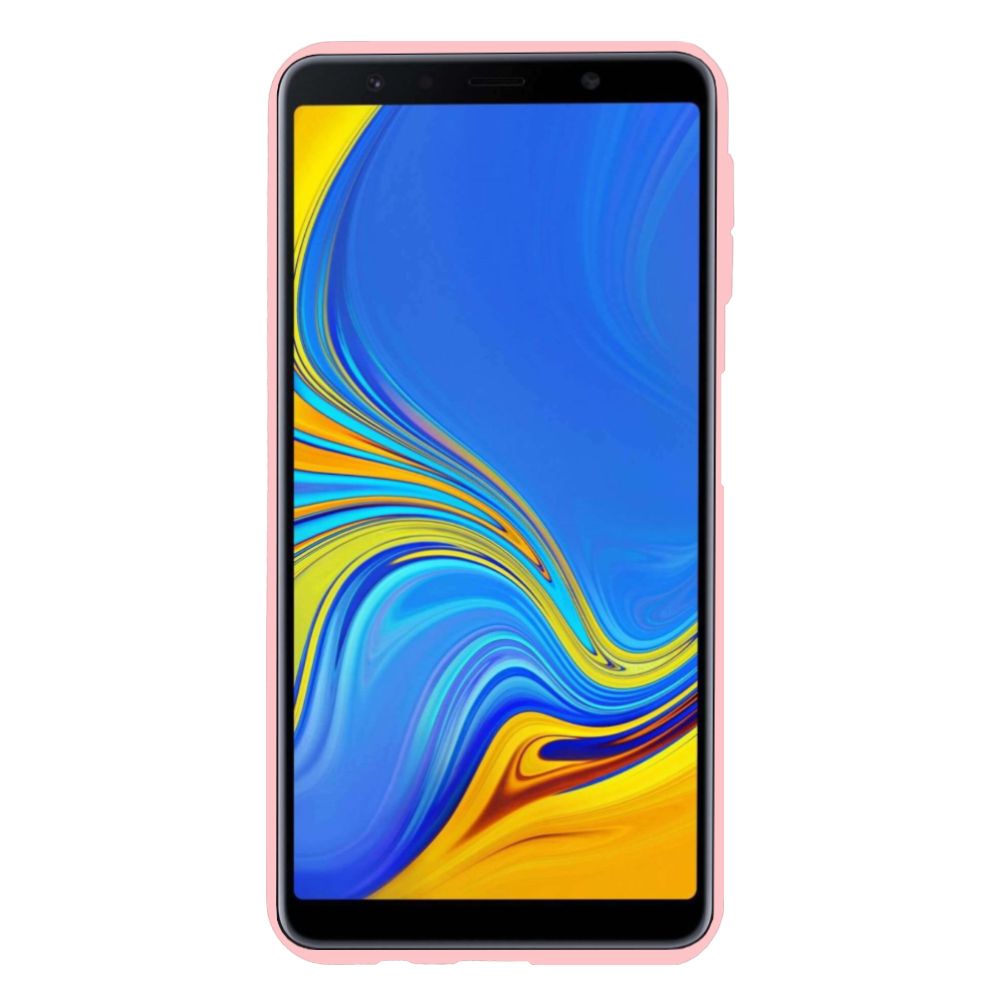 Samsung J4 Plus (J415) 3in1 Simli Silikon Arka Kapak Pembe