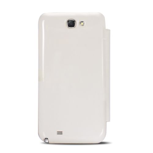 Samsung N7100 Galaxy Note 2 Flip Cover Kılıf Beyaz