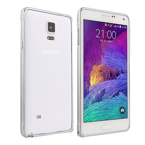 Samsung Note 4 N910 Bumper Çerçeve Kılıf Gri