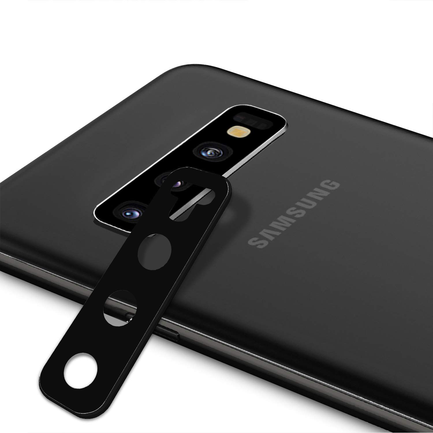 Samsung S10 Kamera Lens Koruyucu Metal Kenarlı Cam