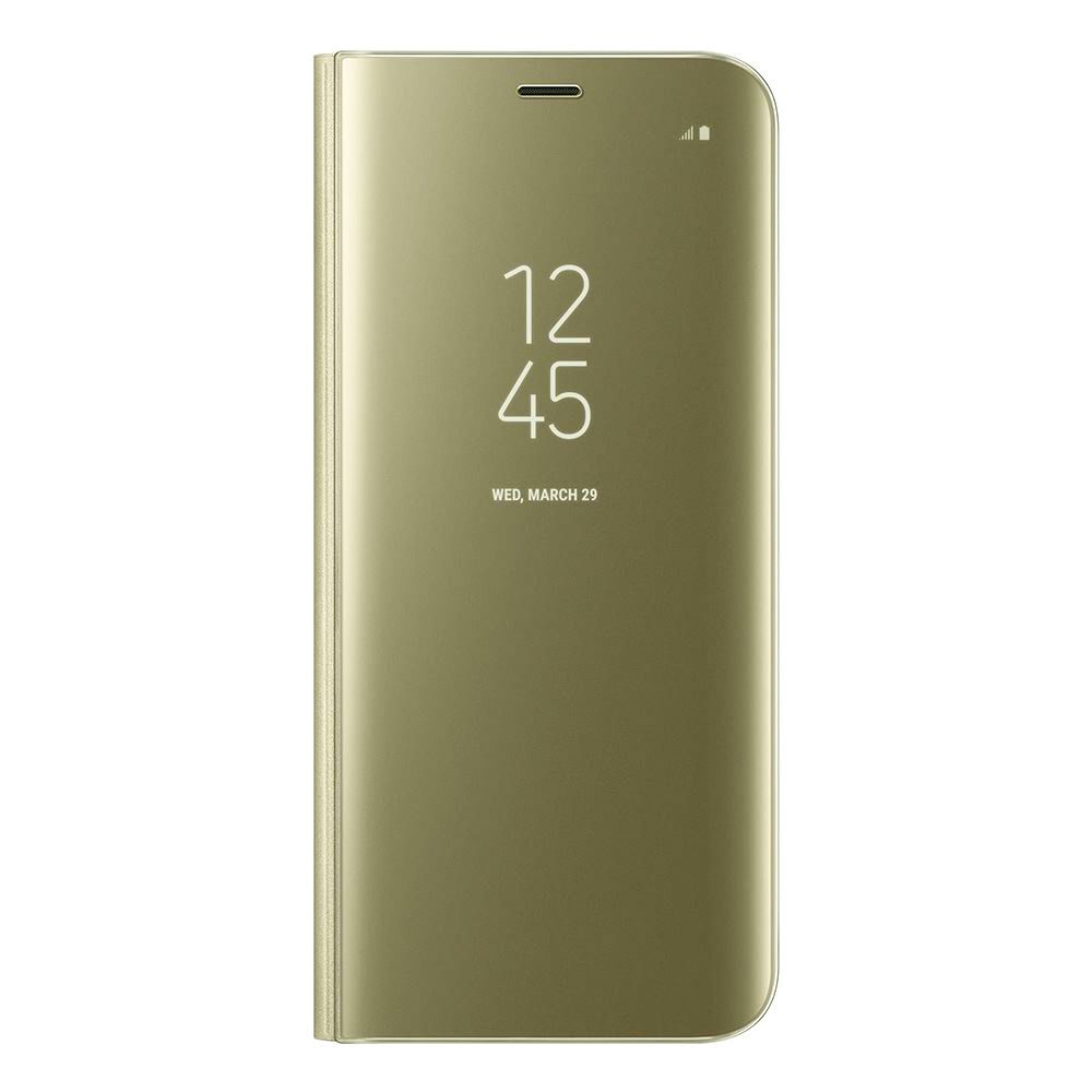 Samsung S9 Plus (G965) Clear View Flip Cover Standlı Kılıf Gold