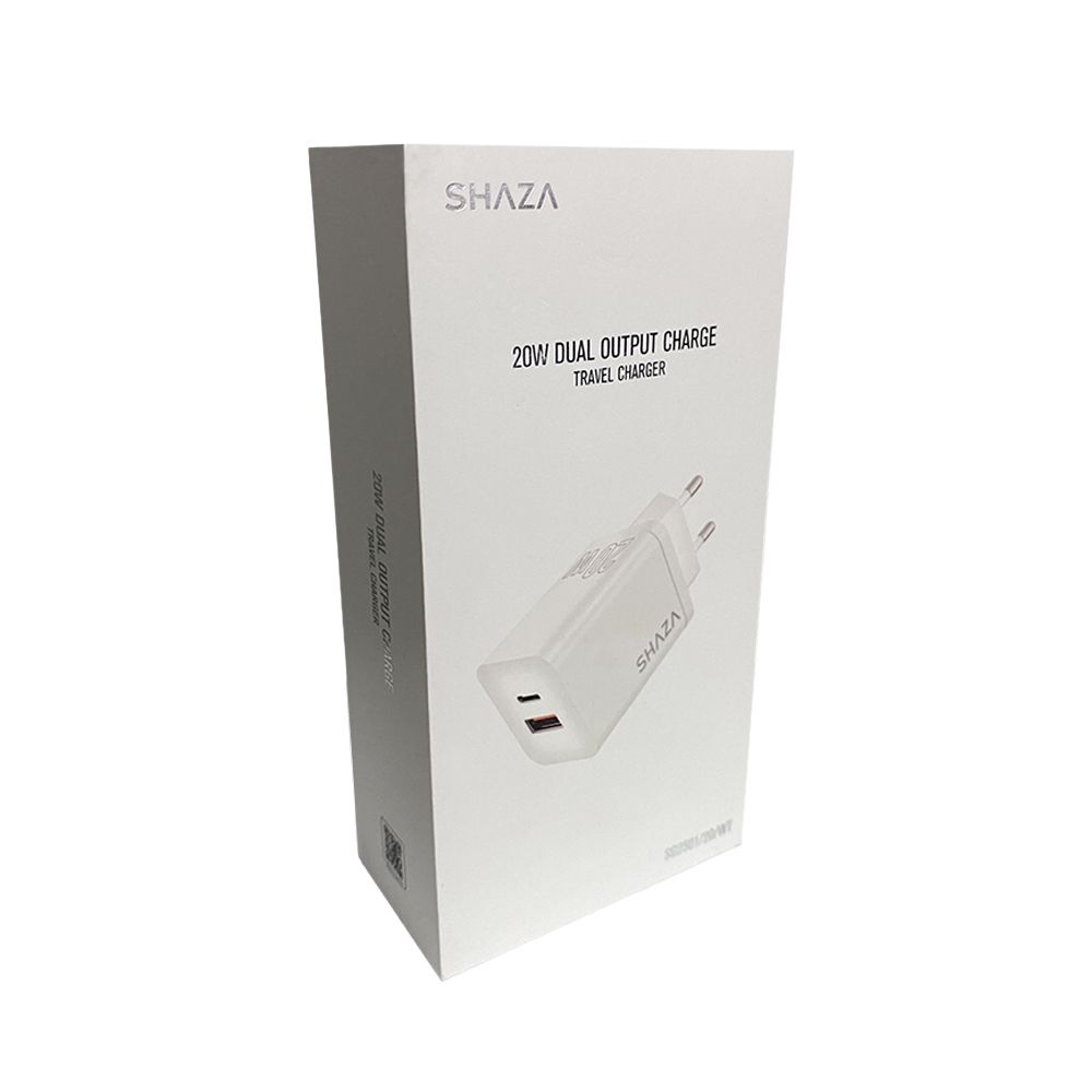 Shaza SG2501 20W USB QC3.0 + Type-C PD Şarj Adaptörü