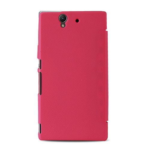 Sony Xperıa Z L36H Mıknatıslı Flip Case Kılıf Pembe