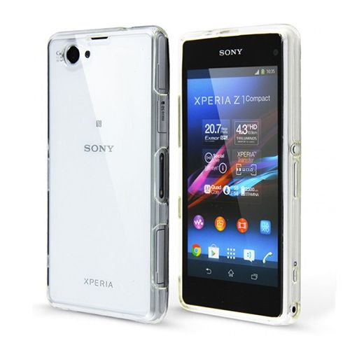 Sony Xperia Z1 Compact Kılıf Soft Silikon Şeffaf Arka Kapak