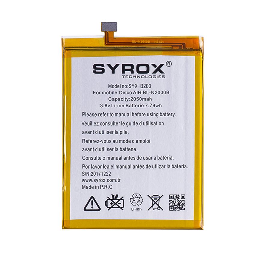 Syrox General Mobile Discovery Air Batarya 2050 mAh B203