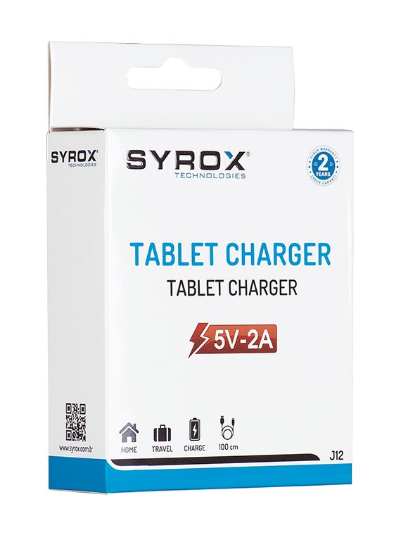 Syrox J12 Tablet Şarj Aleti Micro USB Giriş 5V 2A