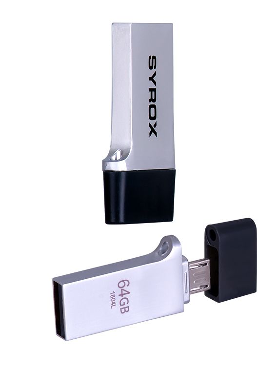 Syrox OTG64 Micro USB + USB Flash Bellek OTG 64GB