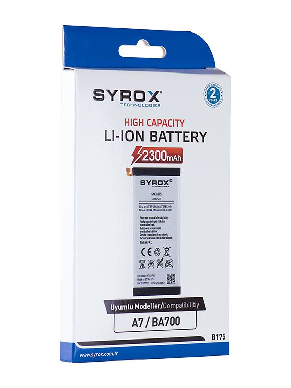 Syrox Samsung Galaxy A7 (BA700) Batarya 2300 mAh B175