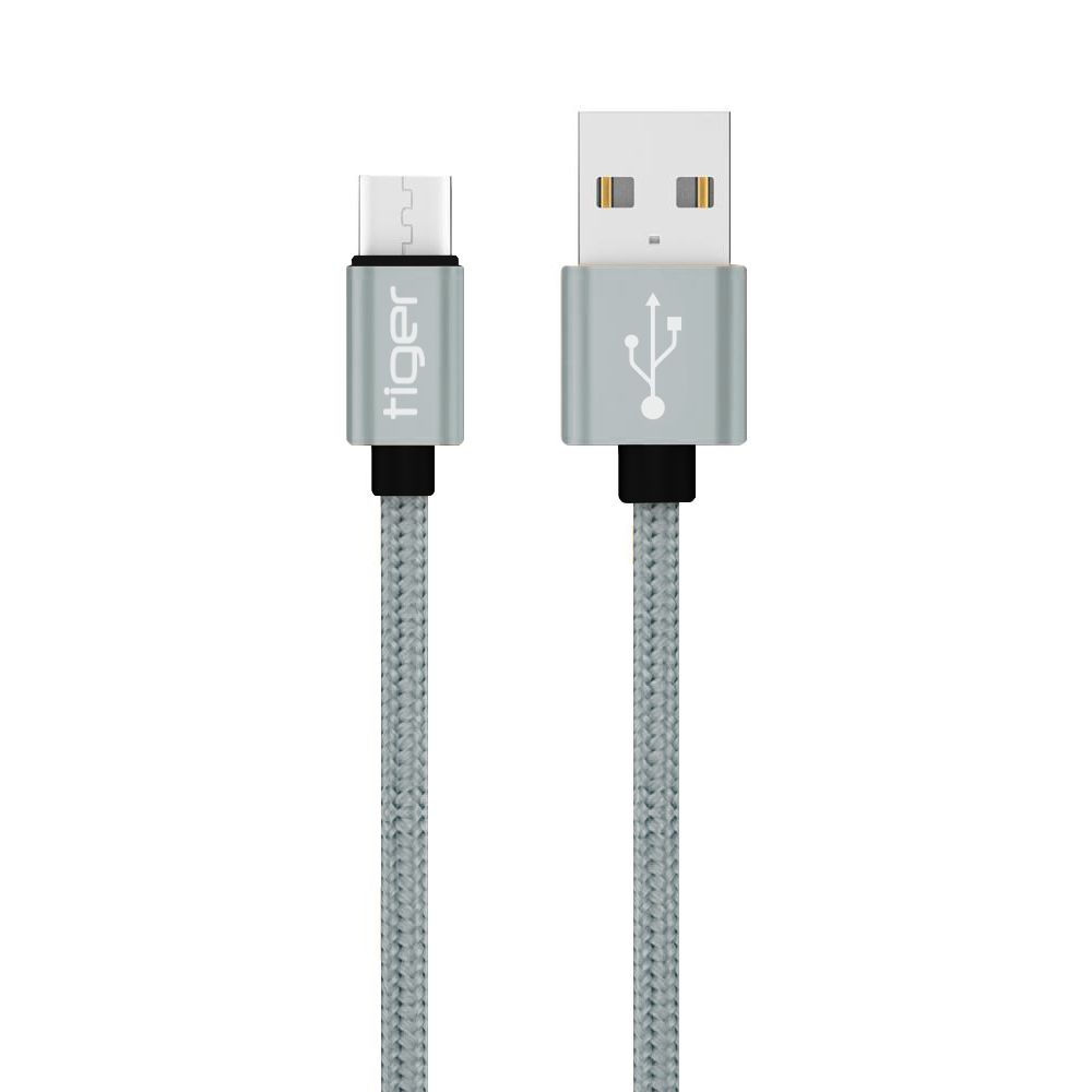 Tiger Micro USB 3.0A 1mt Örgü-Halat Hızlı Şarj USB Kablo TUC-A86