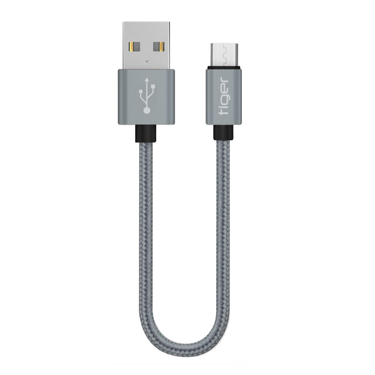 Tiger Micro USB 3.0A 22cm Örgü-Halat Hızlı Şarj USB Kablo TUC-A85