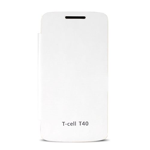 Turkcell T40 Flip Cover Kılıf  Beyaz