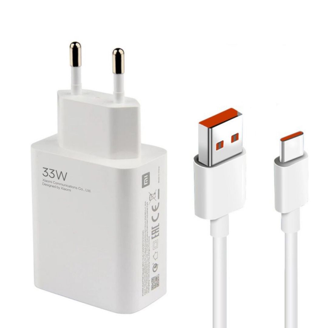 Xiaomi Power Adapter 33W 3A Şarj Aleti ve Type-C Kablo Set