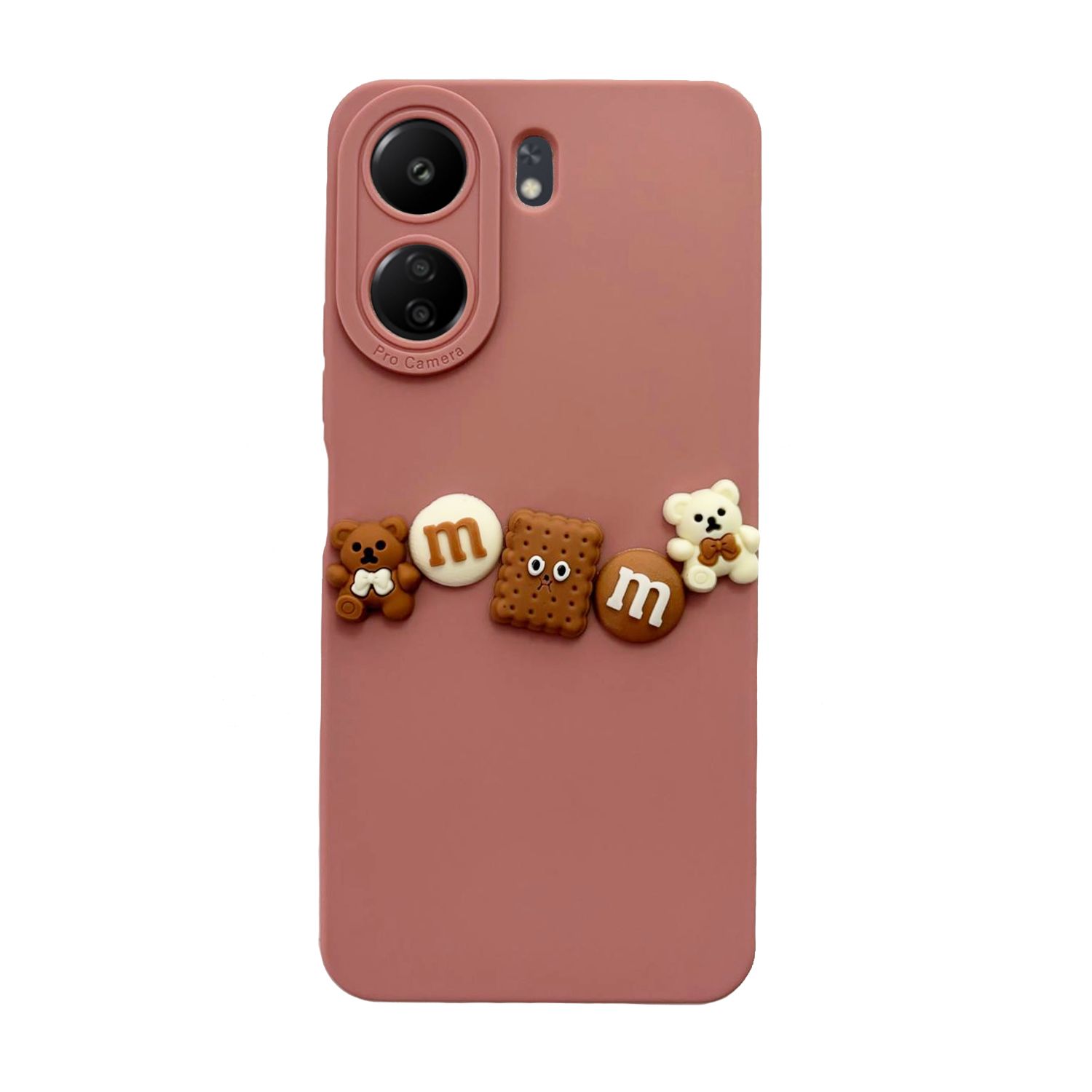 Xiaomi Redmi 13C Kılıf 3D M Bear Kamera Korumalı Silikon Kapak