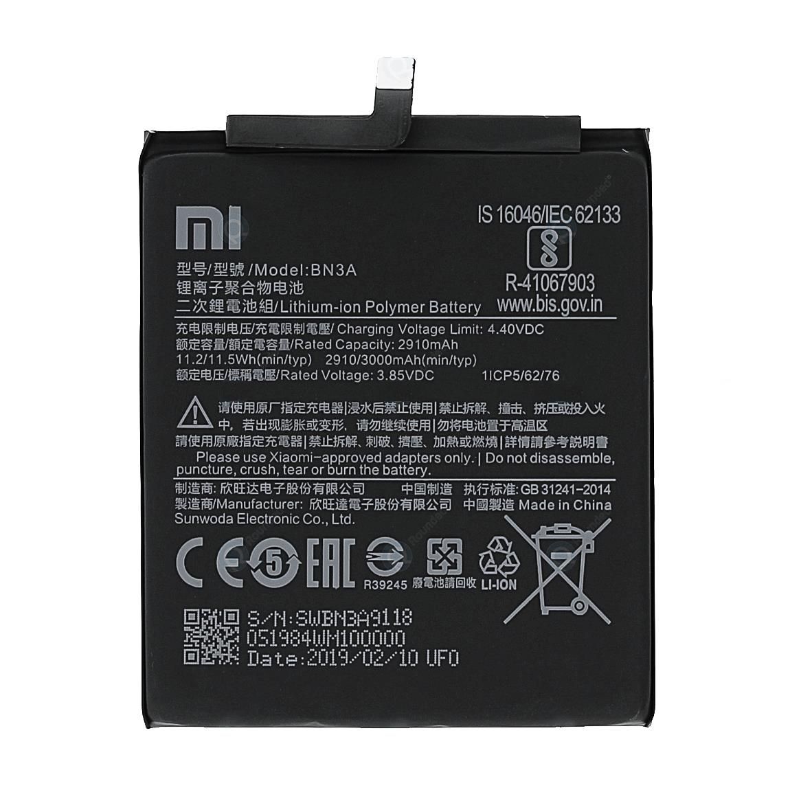 Xiaomi Redmi GO Batarya BN3A 3000 mAh