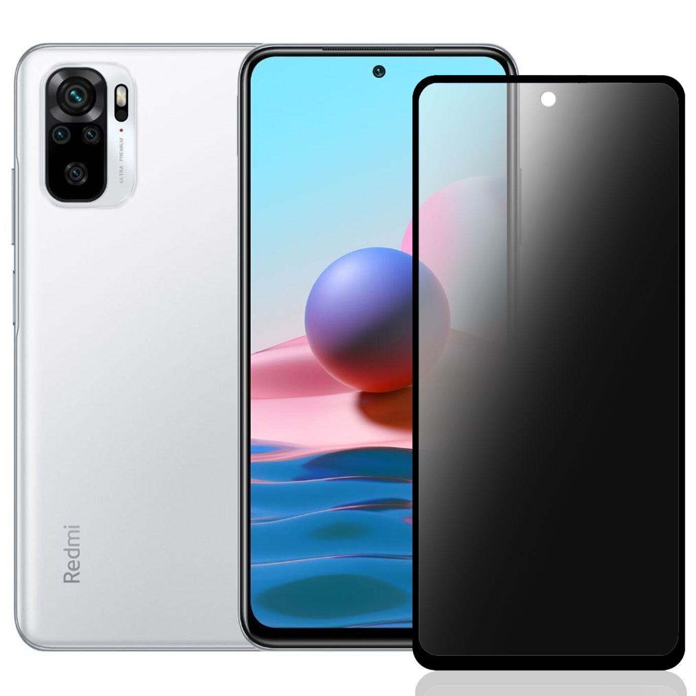 Xiaomi Redmi Note 10 / 10s Hayalet Privacy Gizli Cam Ekran Koruyucu