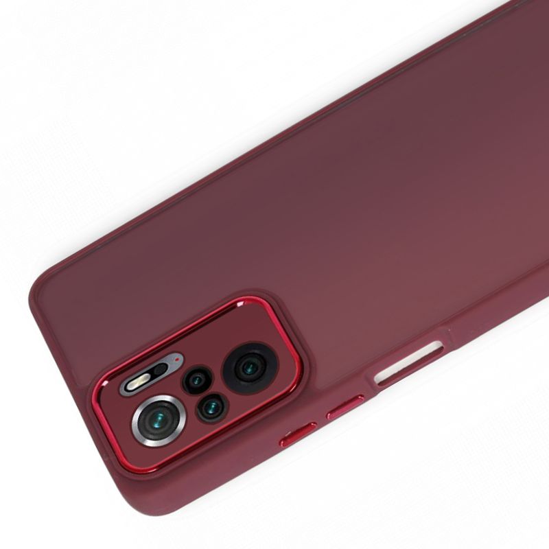 Xiaomi Redmi Note 10 / 10s Kılıf Freya Lazer Lens Kamera Çerçeveli Silikon Kapak