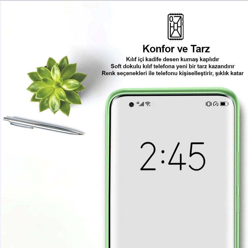 Xiaomi Redmi Note 12 Pro 4G Kılıf Kamera Korumalı Lansman Silikon Kapak